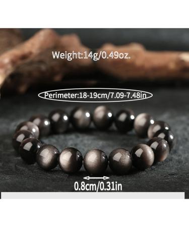 Feng Shui Black Obsidian Wealth Bracelet | Crystal Healing Jewelry for Men & Women | Perfect Gift - Buy Online on GoSupps.com