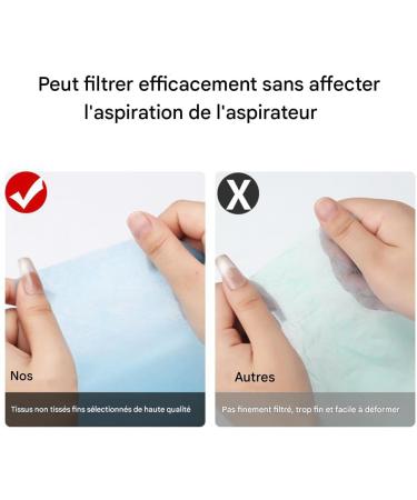 Filtre Collecteur de Poussi re 100 Pi ces Collecteur De Poussi re Ventil Pour Manucure Papier Collecteur Pour Pratique Femmes Maison Salon Formation Bleu - Buy Online on GoSupps.com