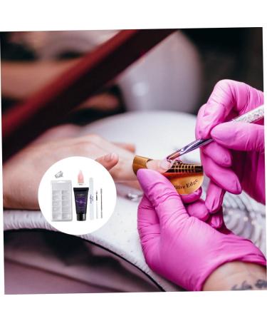 minkissy 3 Sets Nail Extension Glue Set Nail Extension Gel Kit Nail Lengthen Kit Nail Enhancement Trial Kit Gel Extension Nail Kit Nail Extension Kit Nail Tips Gel Plastic Manicure Builder - Buy Online on GoSupps.com