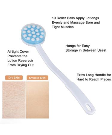 Buy Back Lotion Applicator & Massager - Long Handle Handheld Body Lotion Applicator Brush for Effortless Self-Application | International Shipping Available - Buy Online on GoSupps.com