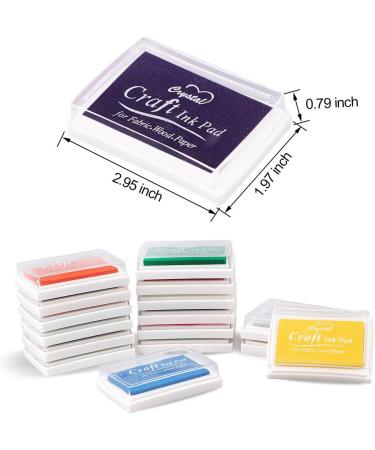 XoreArt Washable Finger Ink Pads for Kids - 16 Color Craft Stamp Pads for Rubber Stamps, Paper, Fabric - Perfect Gift for Children - Buy Online on GoSupps.com