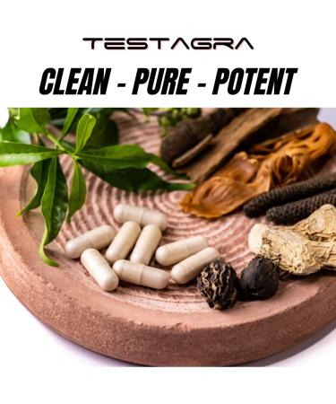 TESTAGRA Testosterone Booster for Men - 10X Concentrated Supplement for Lean Muscle Energy & Strength | Saw Palmetto Tribulus Tongkat Ali Horny Goat Weed & Zinc - Buy Online on GoSupps.com