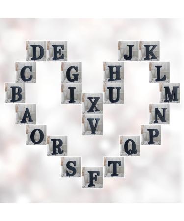 4 Inch Black Wood Letter K - Unfinished Decorative Standing Letter for Wall Decor, Craft, Home, Party Projects - Buy Online on GoSupps.com