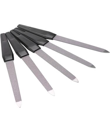 Yinchus 5 Pieces Plastic Metal Double Sided Nail Files Per Nail File DIY Manicure Pedicure Tool - Buy Online on GoSupps.com