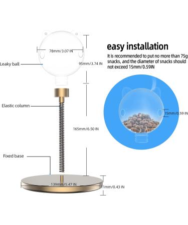 Tomxcute Interactive Cat Toy with Feather: Slow Feeder Treat Dispenser for Hunting, Chasing, and Exercising - Gold - Buy Online on GoSupps.com