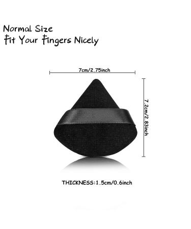 10-Piece Triangle Soft Powder Puff Set for Makeup - Body & Mineral Powder Tool - Buy Online on GoSupps.com
