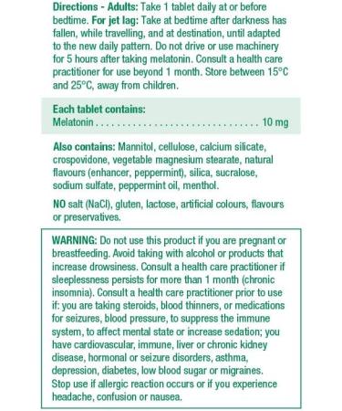 Jamieson Melatonin 5 mg Extra Strength - Chocolate Mint Flavour Fast Dissolving Tablets 100 Count & Melatonin 10 mg Max Strength - Peppermint Flavour Fast Dissolving Tablets 60 Count (Pack of 1) - Buy Online on GoSupps.com