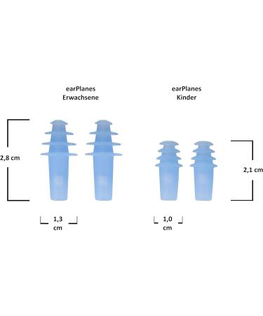 Buy Earplanes for Adults - Pressure Relief Earplugs for Air Travel | Medical Silicone 2 Pieces - Reduce Earache & Discomfort - Buy Online on GoSupps.com