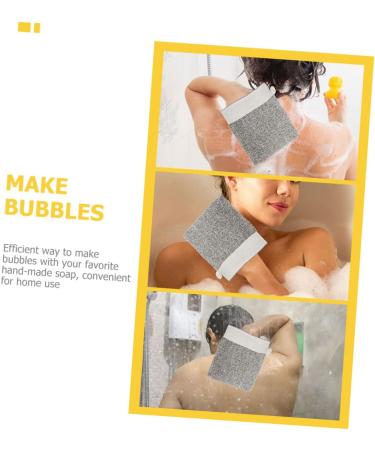 Gogogmee 2pcs Soap Bag Foaming Net Body Bar Soap Natural Soap Bag Soap Net Loofahs Bubble Maker Flax - Buy Online on GoSupps.com