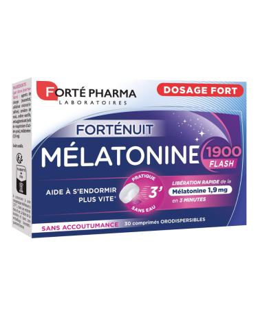 Forté Pharma - Melatonin 1900 Flash | Melatonin 1.9 mg - Sucking Tablets - Fast Action | Sleep Supplement - Faster Sleep | 30
