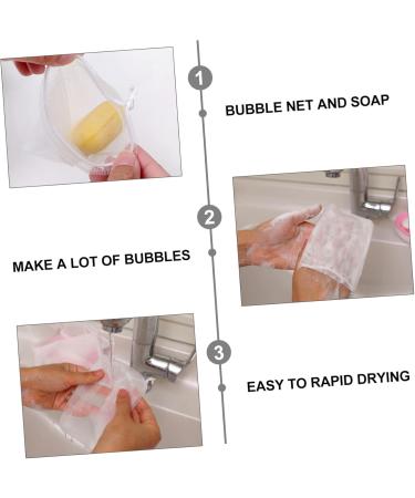 Baluue 40pcs Soap Bag Soap Net Foaming Net Bar Soap Face Soap Mesh Cosmetic Bag Soap Bar Foamer Bag Nylon 12x9.5cm Random Color - Buy Online on GoSupps.com