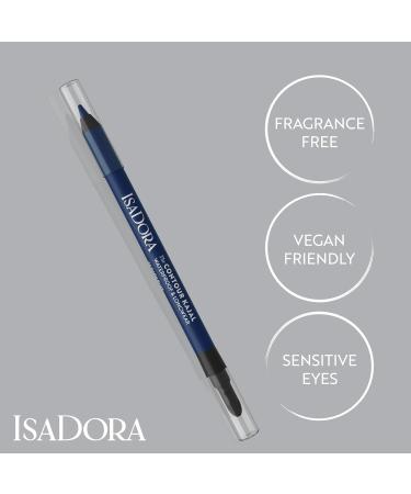  Isadora IsaDora Perfect Contour Kh l Strong Hold No Smudges Black Kohl Pencil Ideal for Smoky Eyes Highly Pigmented & Hypoallergenic Easy to Apply Eyeshadow Pencil Dark Blue - Buy Online on GoSupps.com