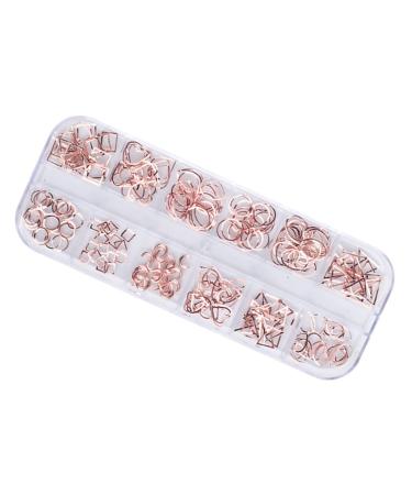 1 Box Nail Decorations for Nail Art Nail Tools Nail Art Decoration Manicure Tools Rose Gold Decorations Manicure Decoration Nail Art Ornaments Nail Art Rivet Metal 3d Accessories
