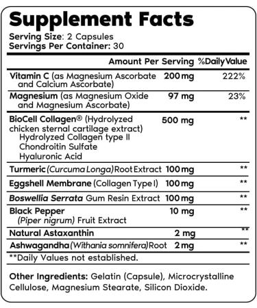 Primal Harvest Fast-Acting Joint Pain Relief Supplement with Collagen, Turmeric, Boswellia & Ashwagandha - 30 Day Joint Support - Buy Online on GoSupps.com