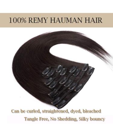 UK Fashion Shop: Clip-In Straight Hair Extensions for Women - 50cm 105g 1B# Natural Black - Full Head 8 Strands - Buy Online on GoSupps.com