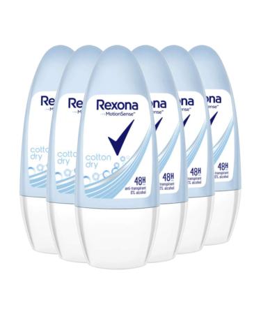 Rexona Cotton Dry Women's Roll-On Deodorant x 50 ml by Rexona