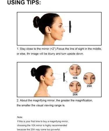 OMIRO 20X Magnifying Mirror and Eyebrow Tweezers Kit with Suction Cups - Travel Set - Buy Online on GoSupps.com