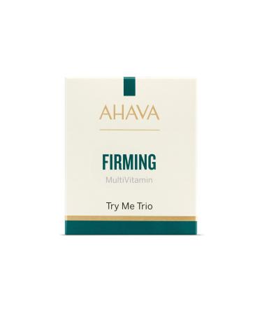 AHAVA Firming Sachet Kit- Multivitamin Massage Mask Day Cream SPF 30 & C+ Serum- Enhances Firmness Luminosity & Radiance Enriched with Vitamin C D E Pro B5 Osmoter Niacinamide & Panthenol- 3ml