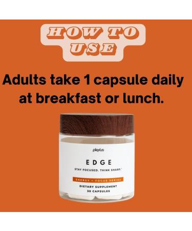 Buy Plexus Edge - 30 Caps for Focus - Gluten-Free & NON-GMO - International Shipping Available - Buy Online on GoSupps.com