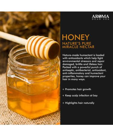 AROMA Dead Sea Shampoo - Honey Egg Yolk & Olive Oil for Straightened Hair | Restores Balance & Shine | 12.85 fl. oz - Buy Online on GoSupps.com