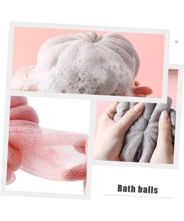 4pcs Pumpkin Bath Balls | Exfoliating Shower Sponges & Loofah Scrubber for Body Care - International Shipping Available - Buy Online on GoSupps.com