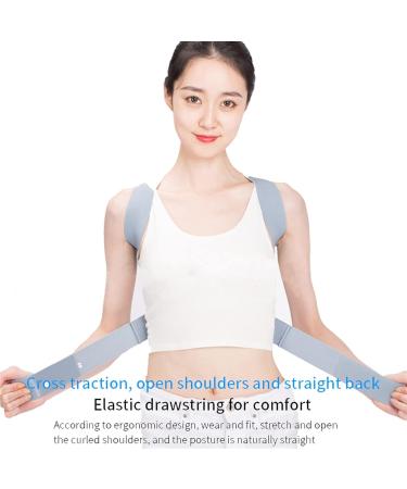 Posture Corrector Clavicle Spine Shoulder Support Belt Back Pain Relief Posture Correction Student/Adults/(Size : L) () - Buy Online on GoSupps.com