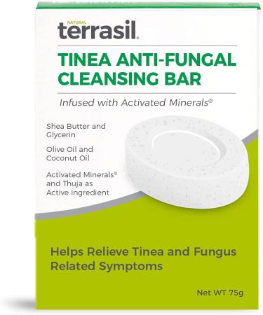 Terrasil Tinea Treatment 2-Product System: 6X Tinea Fungus Fighting Power, All-Natural Activated Minerals (14gm Tube + 75gm Bar) - Buy Online on GoSupps.com