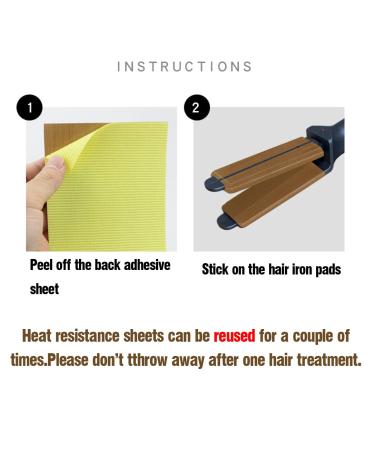 Hair Iron Heat Insulation Sheets - Waterproof 6 Pack for Hair Treatment & Styling | Perfect for Straightening Curling & Moisture Correction - 4.3x6.3  - Buy Online on GoSupps.com