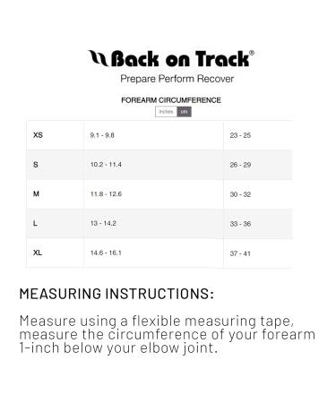 Back on Track Physio 4-Way Stretch Elbow Brace | Enhanced Support for Tennis Golf and Daily Activities | Sizes S - International Shipping Available - Buy Online on GoSupps.com