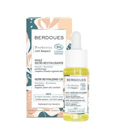 Probiotic Age Respect Nutri Revitalift Oil | Organic Anti Aging Skincare for Face & Neck. Regenerates Nourishes & Revitalizes the Skin Thanks to Hyaluronic Acid | Made in France - 1.01 fl.oz