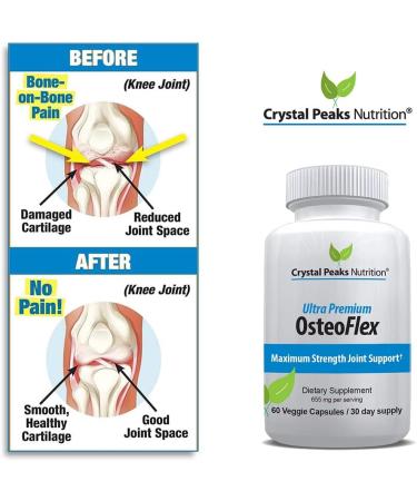 CRYSTAL PEAKS NUTRITION Organic Curcuminoids Osteoflex - Natural Turmeric & Bioperine for Optimal Absorption and Maximum Joint Support. 60 Capsules 30-Day Supply - Buy Online on GoSupps.com