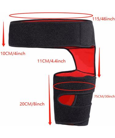 Milltrip Hip Brace & Thigh Compression Sleeve for Men & Women - Optimal Hip Groin Support to Reduce Stiffness & Soreness - Buy Online on GoSupps.com