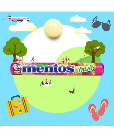 Mentos Rolls - Chewy Dragees Sweets (Fruit 10 Pack) Tasty And Twisty Treat Gift Hamper For Birthday Christmas Sold By Kidzbuzz - Buy Online on GoSupps.com