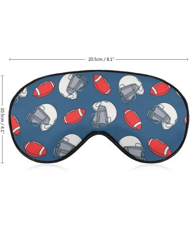 LynaRei Cartoon American Football Sleep Eye Mask - Adjustable Strap Soft Blindfold for Blocking Lights (Style-4) - Buy Online on GoSupps.com