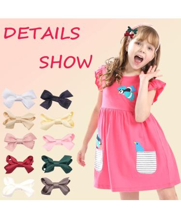 Oenothera Baby Girls Hair Accessories Set - 20 Pieces 10 Colors | Cute Hair Clips & Hair Sadders for Children & Teens - Buy Online on GoSupps.com