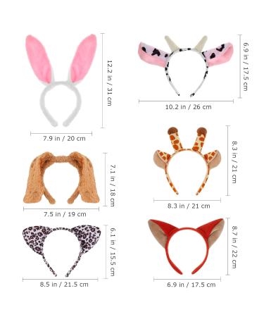 Buy Lurrose 9Pcs Plush Animal Headbands - Jungle Costume Accessories for Kids & Adults | Perfect for Birthdays Halloween & Christmas Parties - Buy Online on GoSupps.com