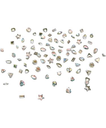 Multi-Shape Nail Rhinestones Decoration Art Accessories Jewelry Diamond 3D Tips Glass Crystal Pendant Ornaments Manicure Nail Art Stickers Decals Flower Supplies Kit Polish Jewels Tools Accessories B - Buy Online on GoSupps.com