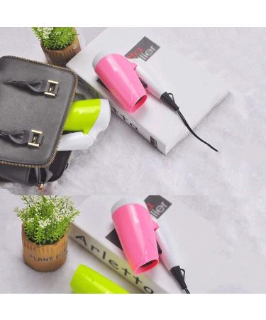 Travel Blow Dryer Folding Hair Dryer Compact Hair Dryer Negative Ionic Low Noise Hair Dryer 3 Heat Settings Lightweight Mini Hair Dryer/Pink (Pink) - Buy Online on GoSupps.com