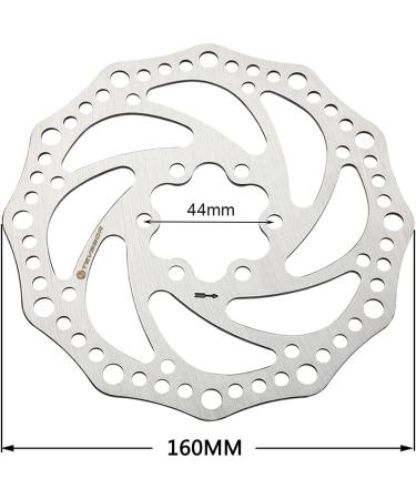 Teyssor 160mm Bike Disc Brake Rotor | 6 Bolts | Silver Finish - Ideal for Road, Mountain, BMX, MTB - Buy Online on GoSupps.com