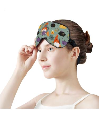 Shop Halloween Gnomes Pumpkin Sleeping Mask | Soft Adjustable Eye Blindfold for Men Women Girls & Boys - Light-Blocking Comfort - Buy Online on GoSupps.com