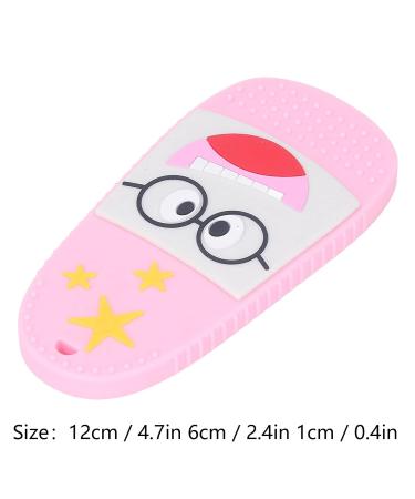 Silicone Baby Teething Toy Slipper Shape for Gum Relief - Pink - Buy Online on GoSupps.com