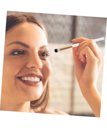 SOESFOUFU 10pcs Makeup Brush Concealer Brush Precision Eyeshadow Brush Eye Makeup Kit White Wooden Handle - Buy Online on GoSupps.com