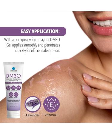 Dr. Robaina DMSO Lavender Gel - 99.9% Pure | Pharmaceutical Grade Skin Relief with Zechstein Magnesium Arnica Aloe Vera & Vitamin E | Muscle & Joint Comfort | 4 oz | Made in USA - Buy Online on GoSupps.com