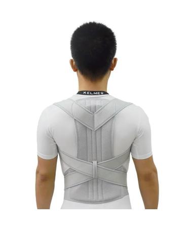 Back Support Belt Men Women Adjustable Posture Corrector Lumbar Back Support Brace Silver L