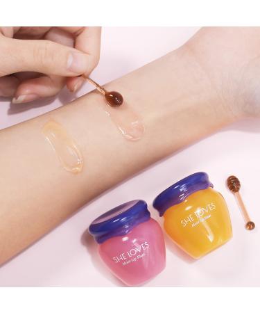 Lip Sleeping Mask | Natural Honey & Sakura Lip Plumper | Moisturizing Serum for Fuller Plumper Lips | Reduce Fine Lines | Day & Night Care - Buy Online on GoSupps.com