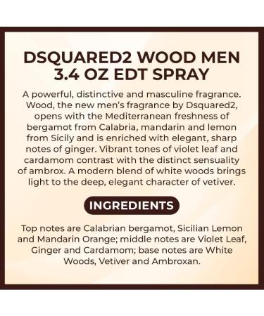 Dsquared2 Wood Men 3.4 oz EDT Spray - Buy Online on GoSupps.com