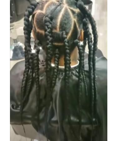 LOHXINHAIR 24 Inch Black Kanekalon Jumbo Bohemian Braiding Hair 6 Packs - High Temperature Synthetic Crochet Extensions for Black Women - Buy Online on GoSupps.com