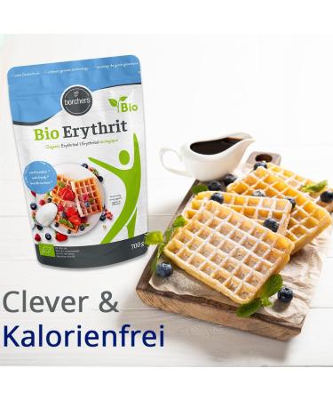 Borchers Organic Erythritol 700g Bag - Sugar-Free Organic Sweetener | Calorie-Free Sugar Substitute - Buy Online on GoSupps.com