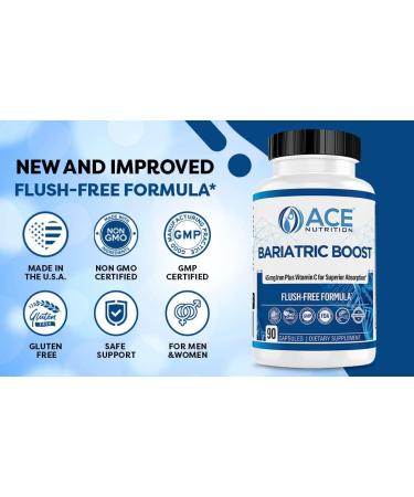 Bariatric Boost One-A-Day Multivitamin 90 Day Supply with 45mg Iron | Non-GMO Gluten Free | Made in USA | Post Gastric Bypass Sleeve Surgery - Buy Online on GoSupps.com