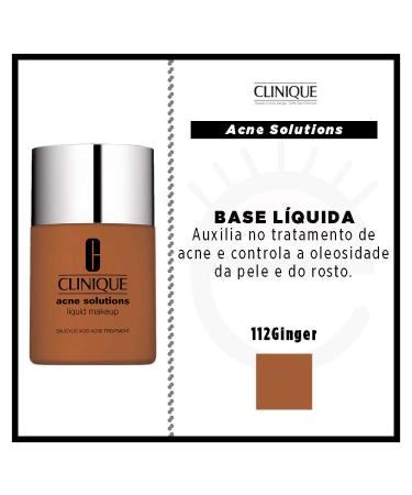 Clinique Acne Solutions Liquid Makeup 11 Fresh Ginger - Buy Online for Clear Skin - Buy Online on GoSupps.com
